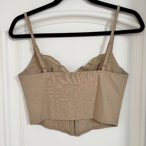 Tan/khaki bustier top - Picture 3 of 3